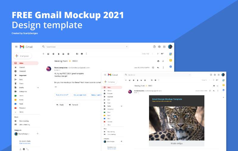 Figma Gmail Design Mockup Template