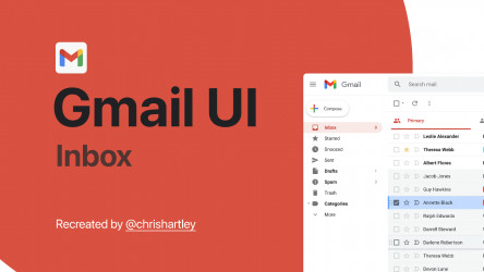 Figma Gmail UI Part 1: Inbox
