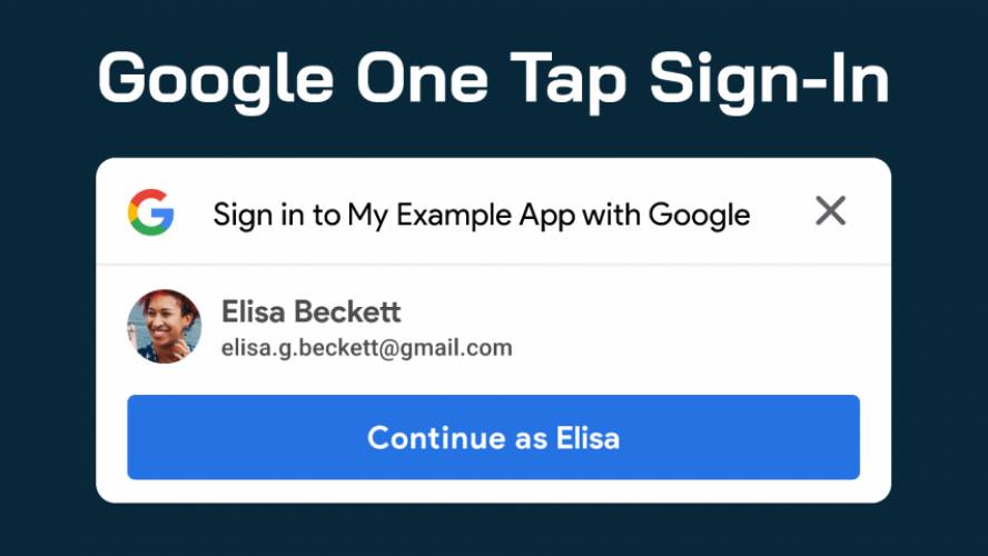 Figma Google One Tap Sign-In Component