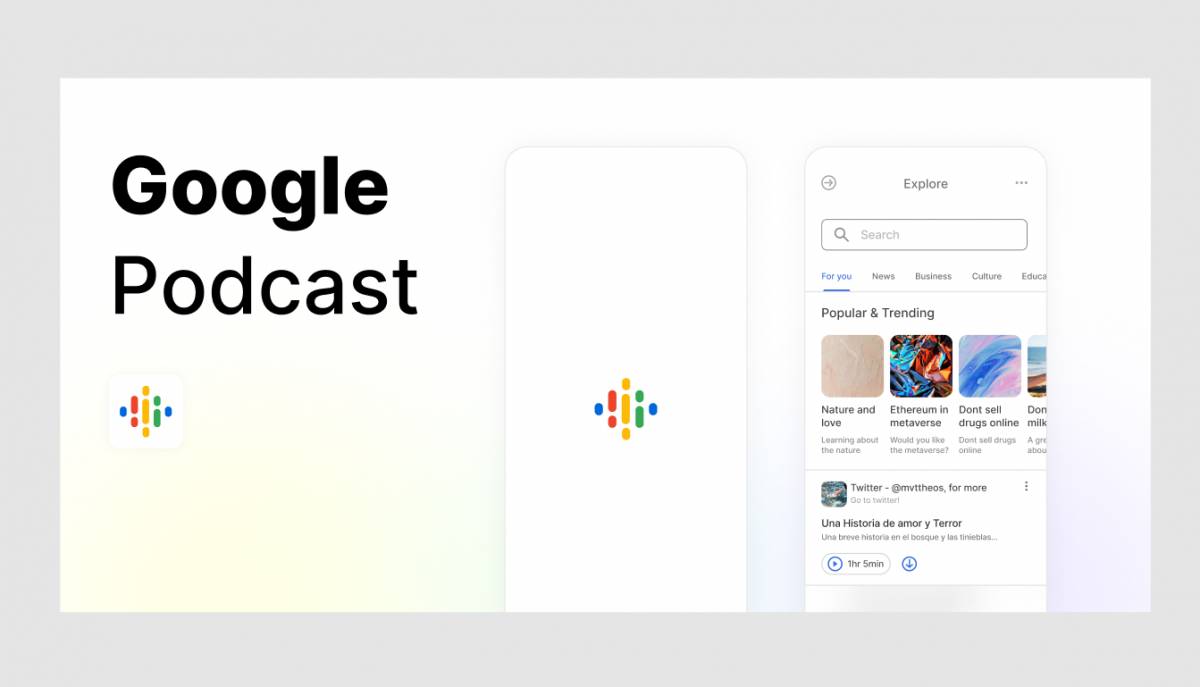 Figma Google Podcast Mobile App