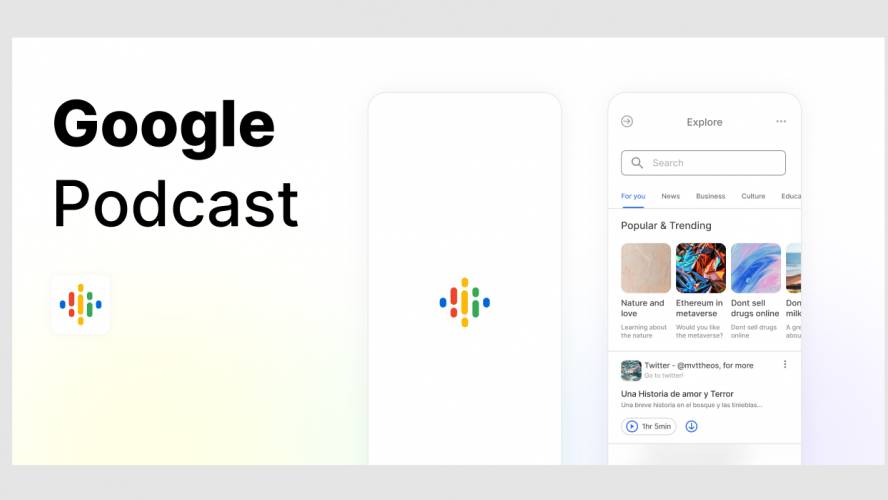 Figma Google Podcast Mobile App