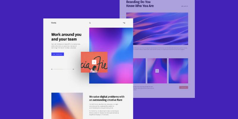 Figma Gravity Website Template