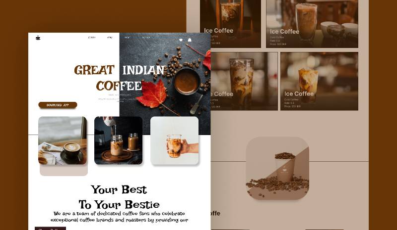 Figma great cafe website template
