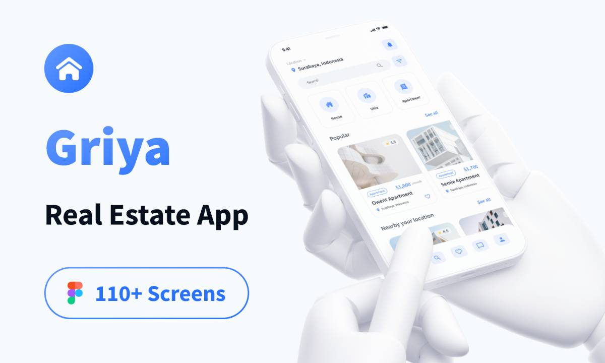 Figma Griya Real Estate App UI Kit