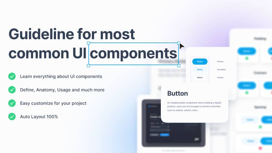 Figma Guideline for most common UI components