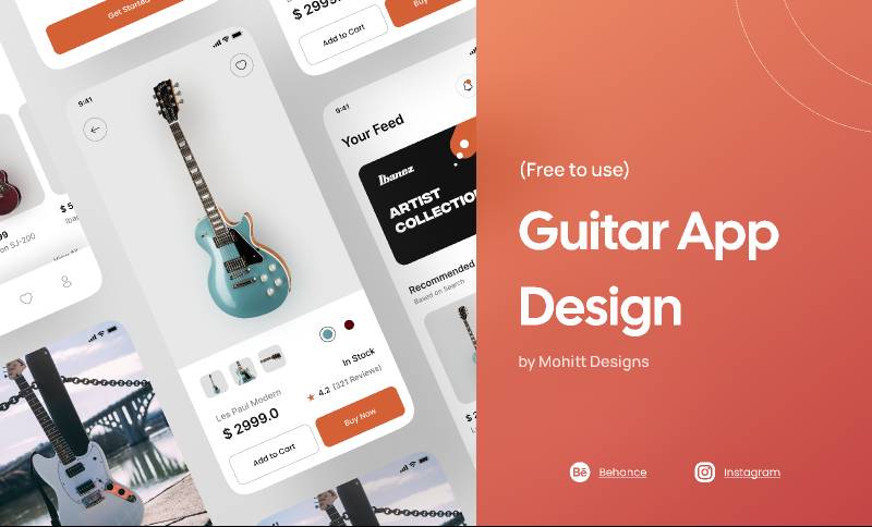 Figma Guitar App Design