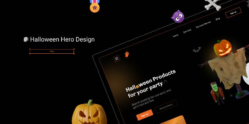 Figma Halloween Website Design