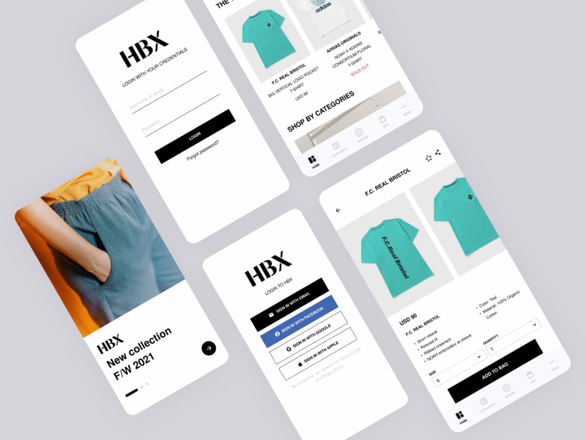 Figma HBX Store App Template