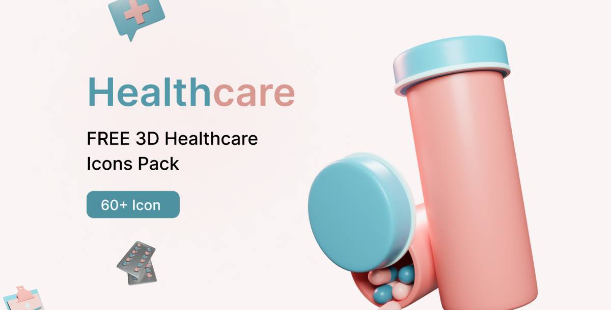 Figma Healthcare – Best Free 3D Healthcare Icon Pack