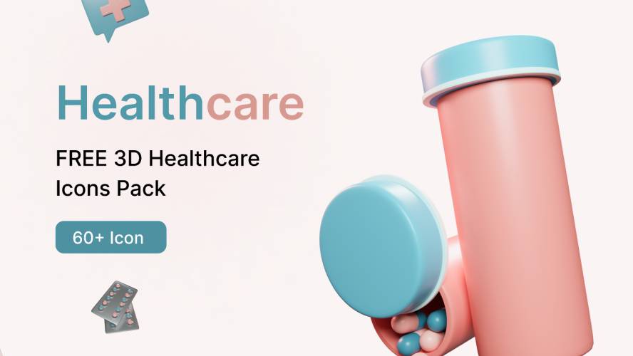Figma Healthcare – Best Free 3D Healthcare Icon Pack