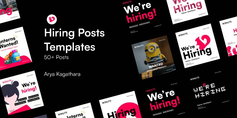 Figma Hiring Posts Template