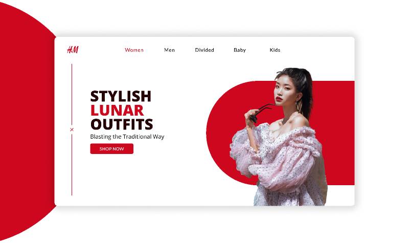 Figma H&M Landing Page Redesign