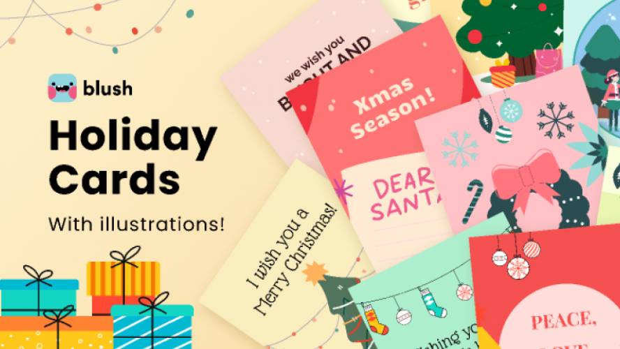 Figma Holiday Cards with Illustrations