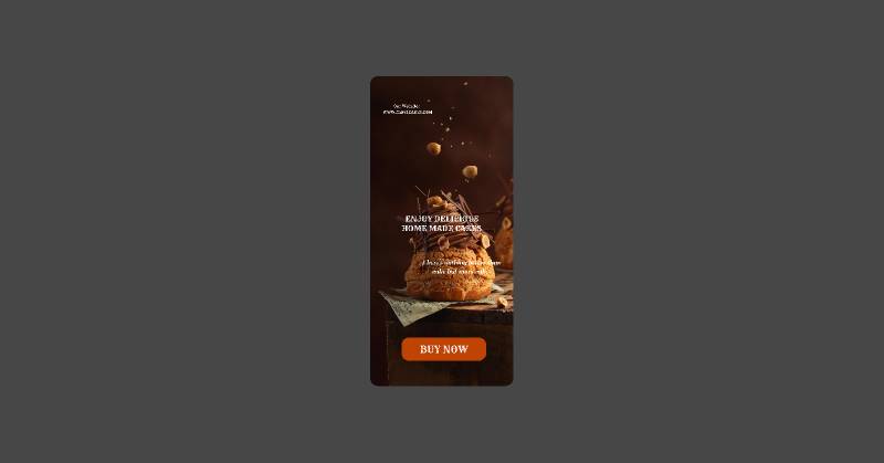Figma Home made Chocolate App Landing Page Concept