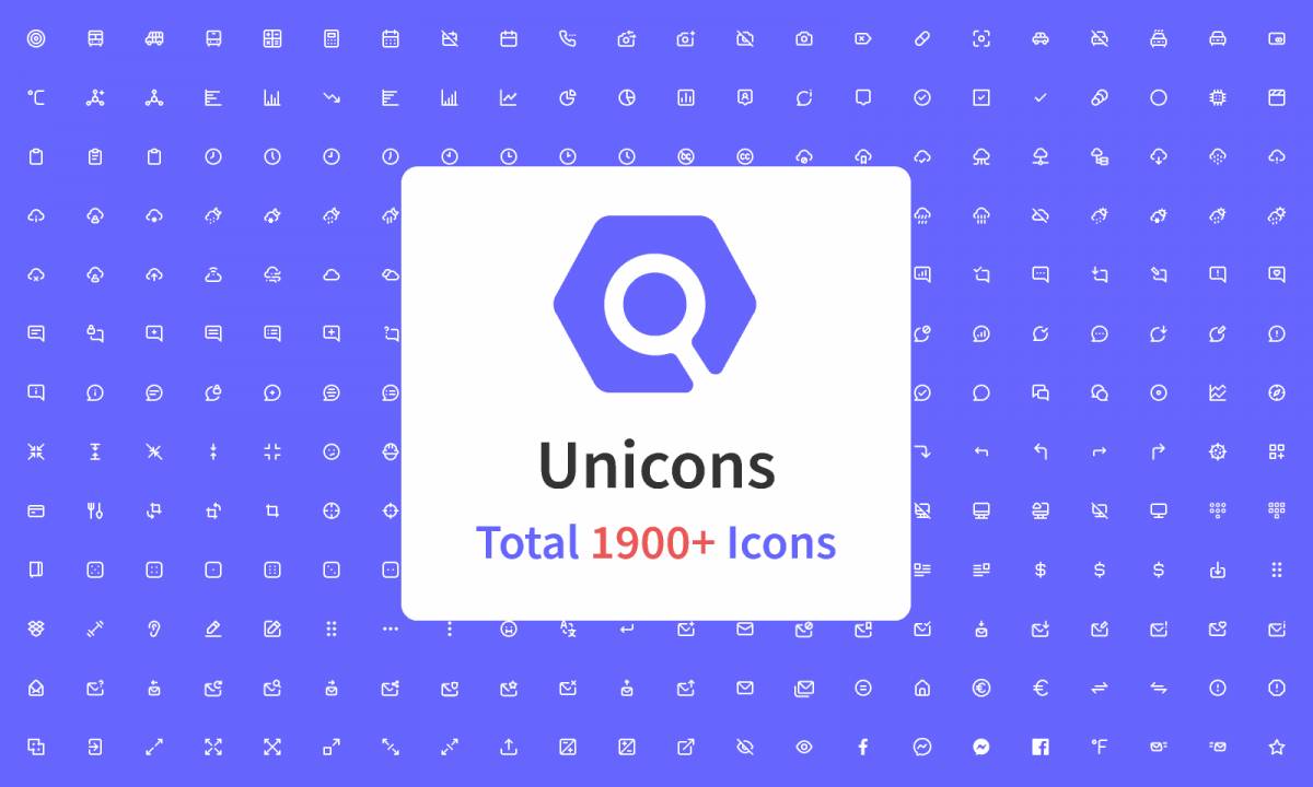 Figma Icon Design System - Unicons by Iconscout