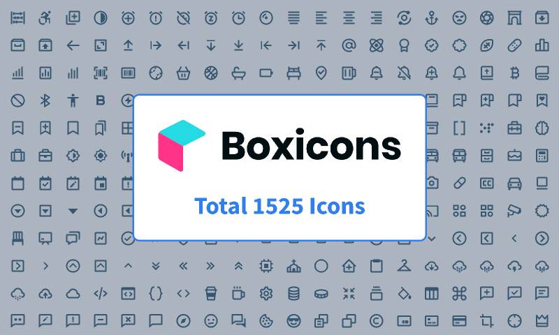 Figma Icon Design System (Boxicons)