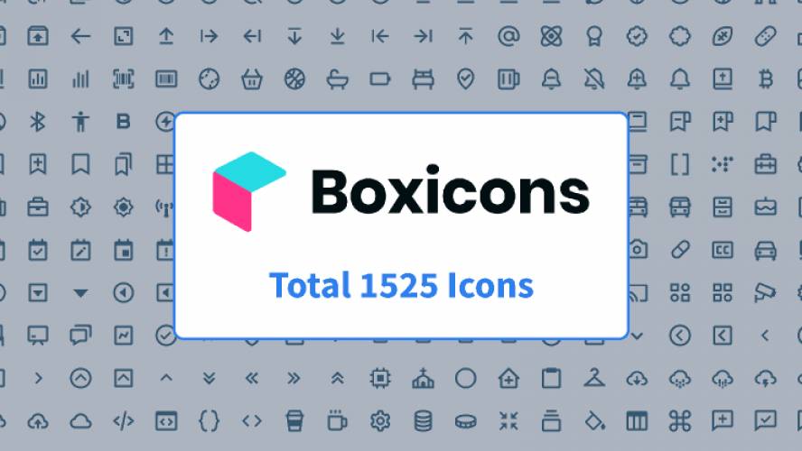 Figma Icon Design System (Boxicons)