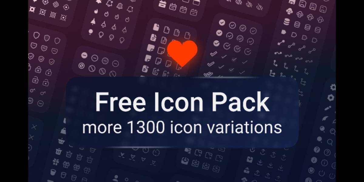 Figma Icon Free Pack 1300+ icons