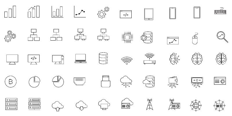 Figma Icons Technology Template