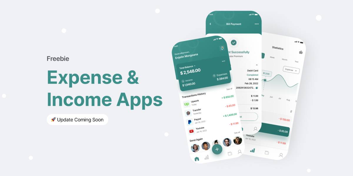Figma Income & Expense Tracker Mobile App