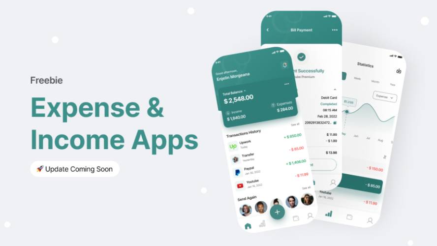 Figma Income & Expense Tracker Mobile App