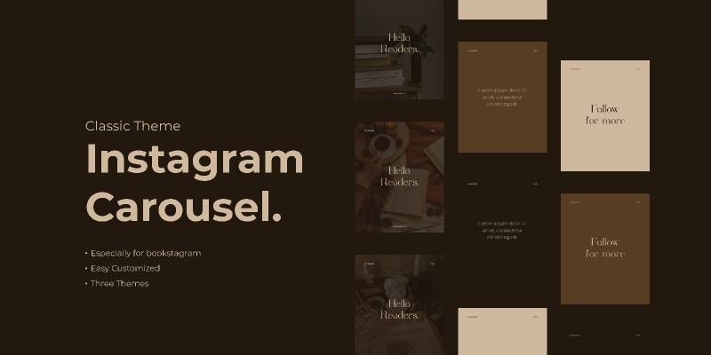 Figma Instagram Carousel Classic Theme