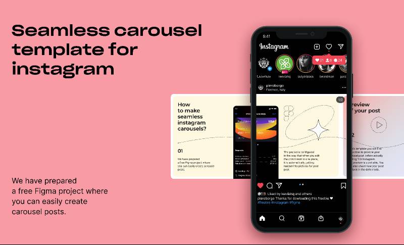 Figma Instagram carousel template