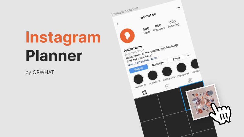 Figma Instagram Page Planner by ORWHAT