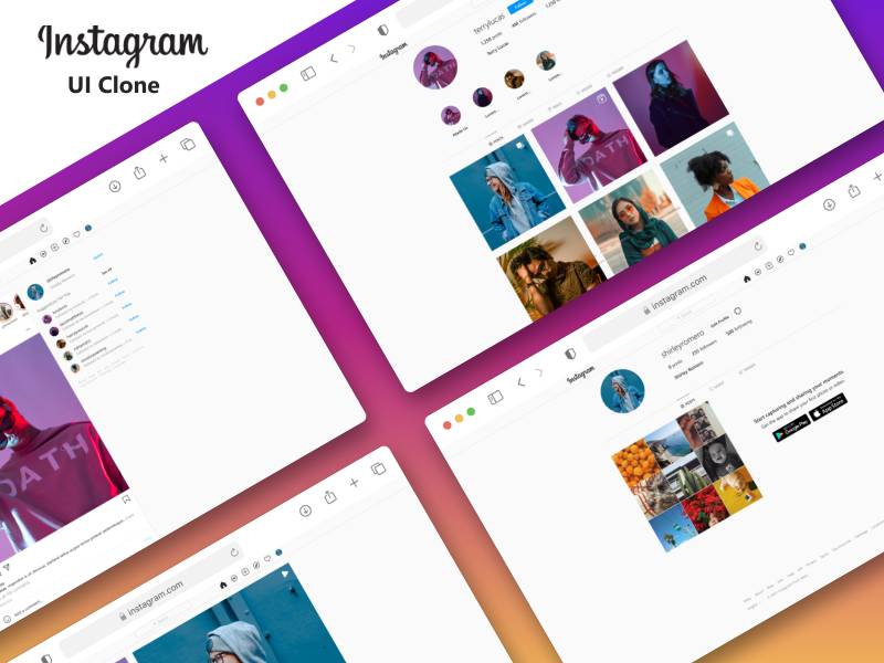 Figma Instagram UI Clone