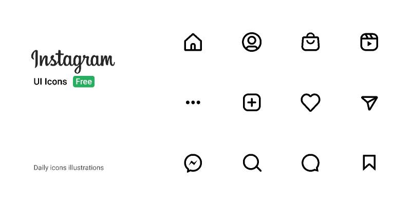 Figma Instagram UI Icons