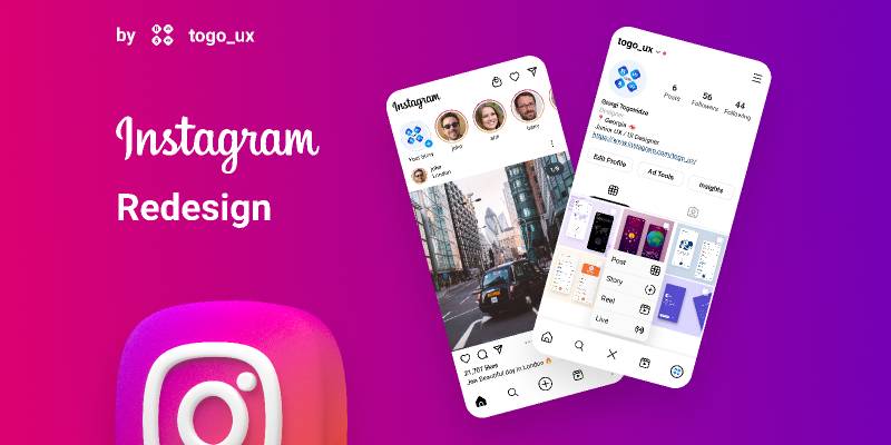 Figma Instagram UX/UI Redesign