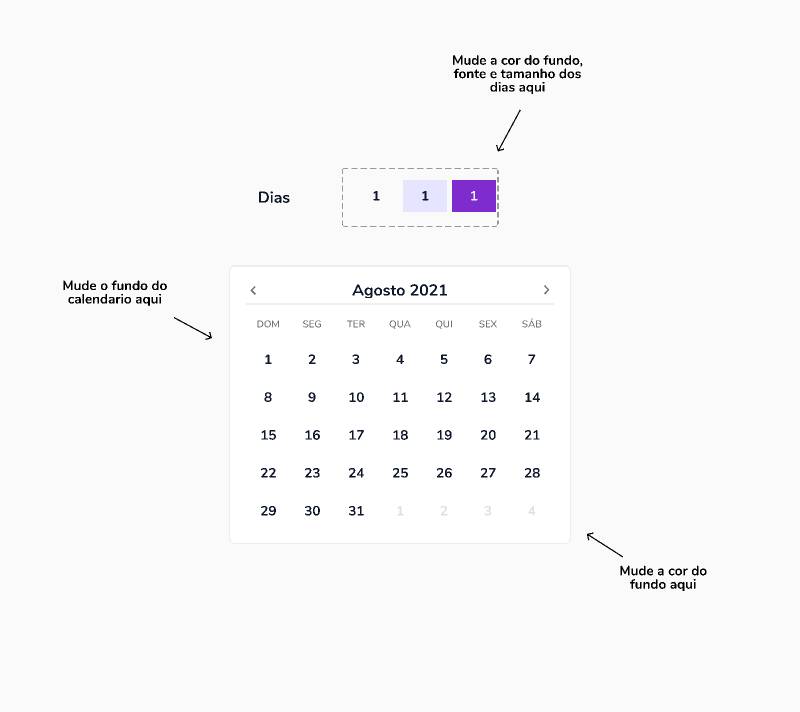 Figma Interactive Calendar Template