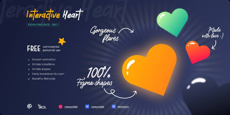 Figma Interactive heart