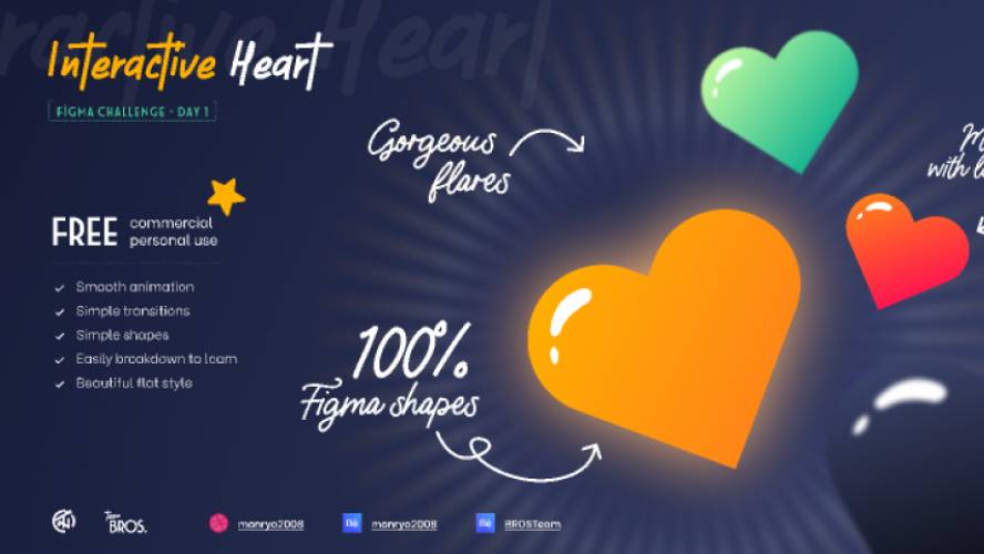 Figma Interactive heart