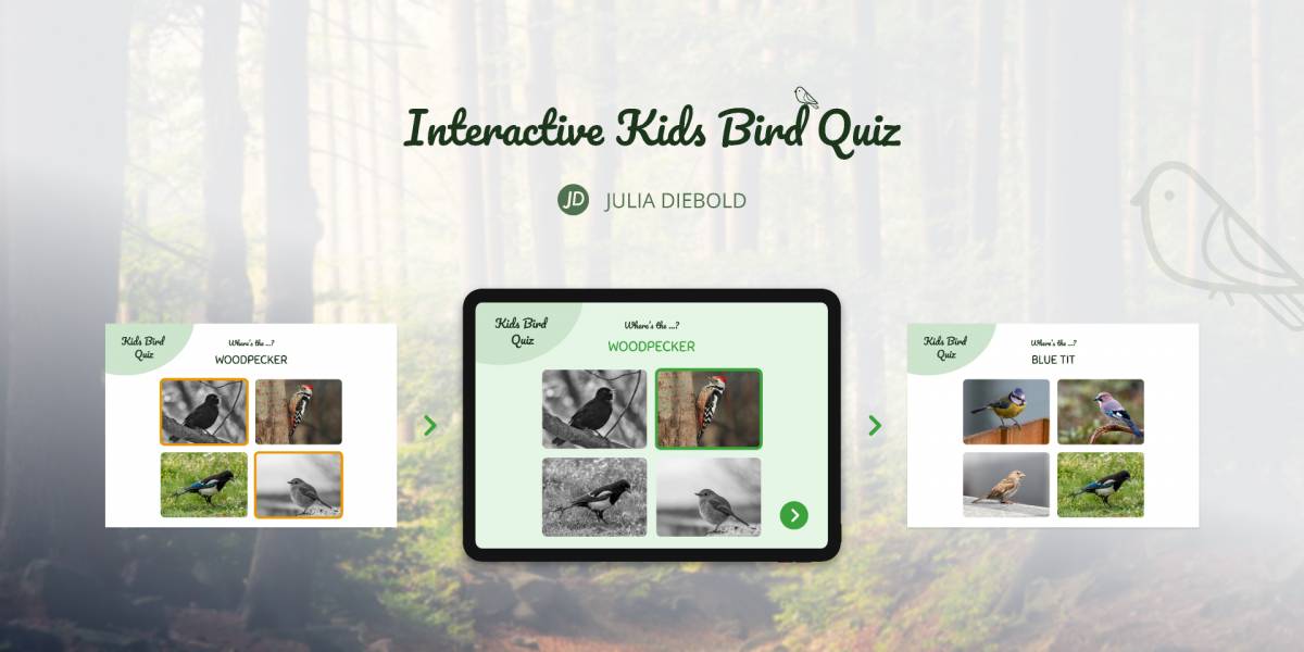 Figma Interactive Kids Bird Quiz