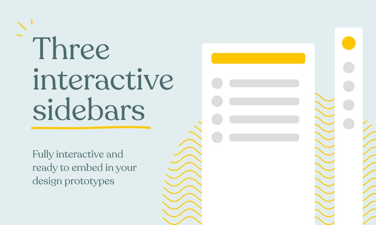 Figma Interactive Sidebars