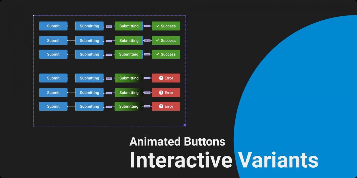Figma Interactive Variant Animated Button