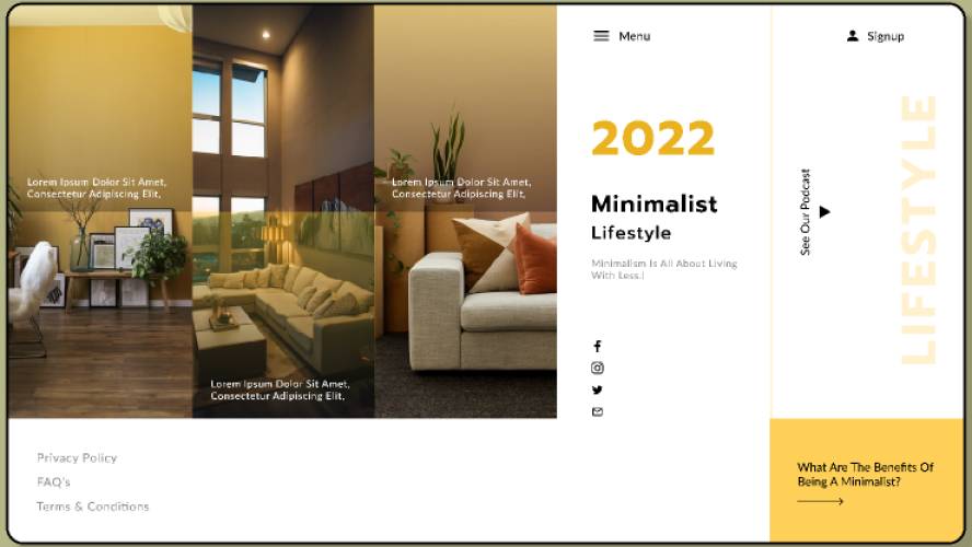 Figma interior design web website UI