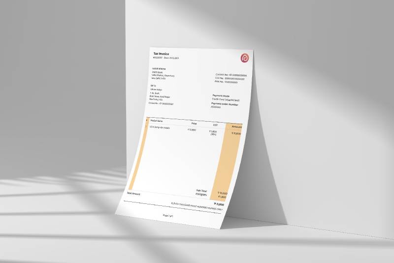 Figma Invoice Design Template