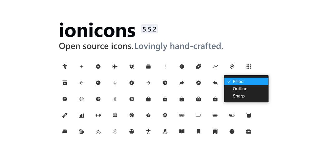 Figma ionicons Free Download