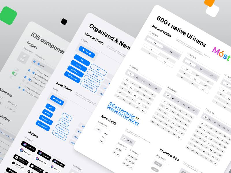 Figma iOS design system — Free UI kit