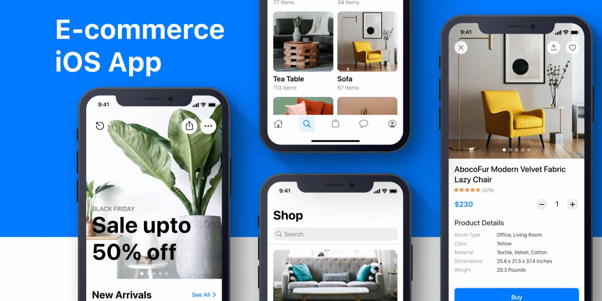 Figma iOS E-Commerce Free Download