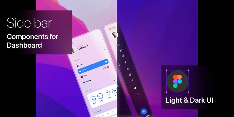 Figma iOS Inspired Side Bar