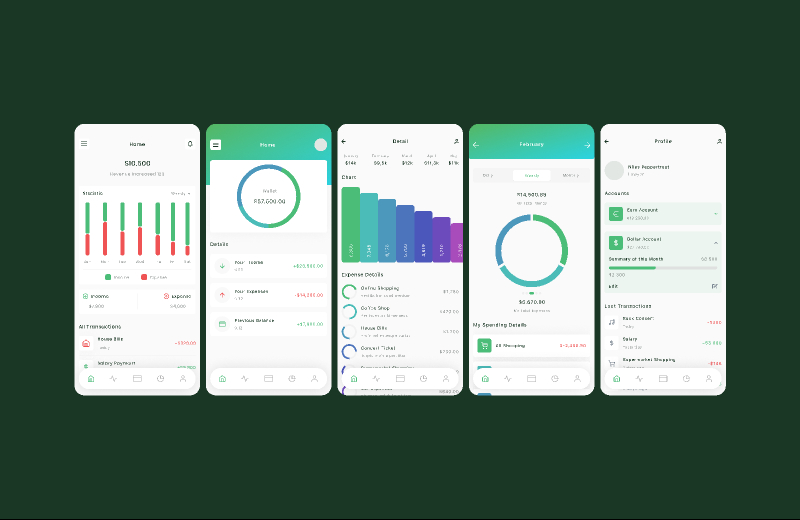 Figma Kits - Finance Platform Mobile App Free Download