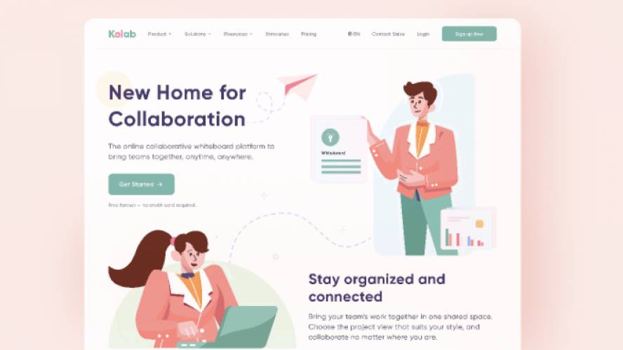 Figma Kolab Landing Page