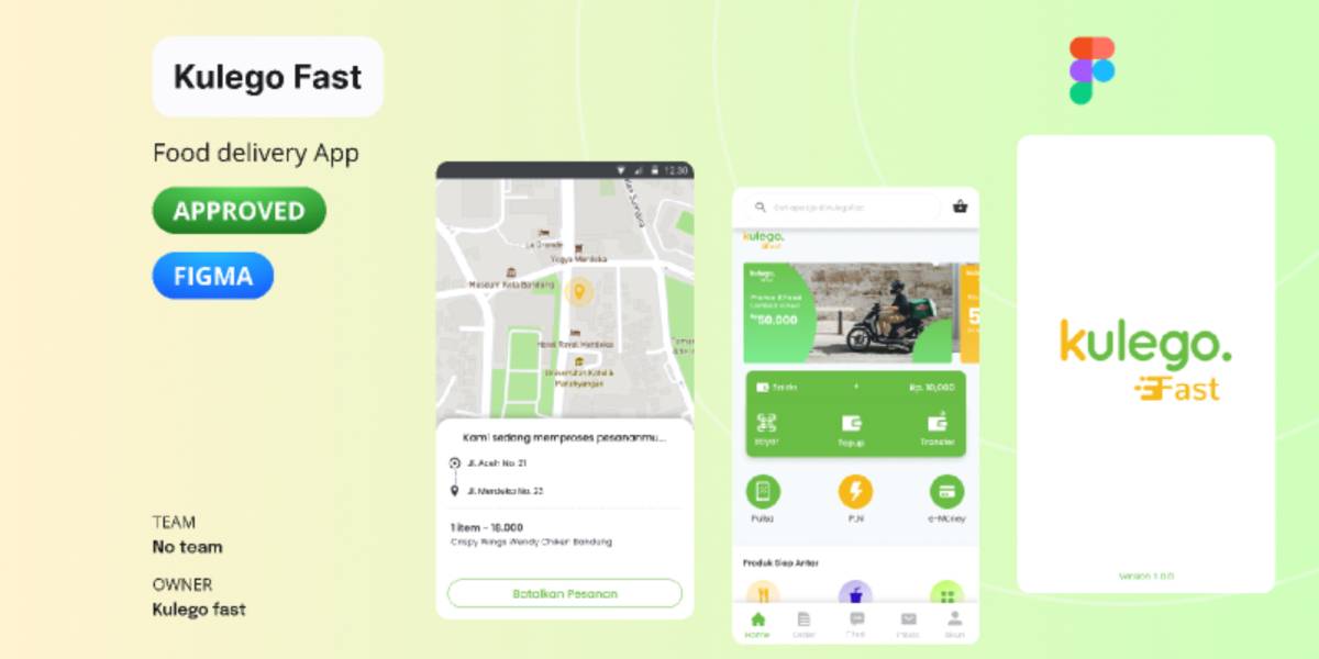 Figma Kulego Fast Mobile App