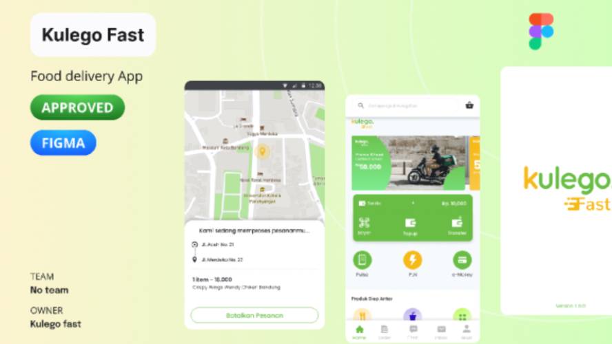 Figma Kulego Fast Mobile App