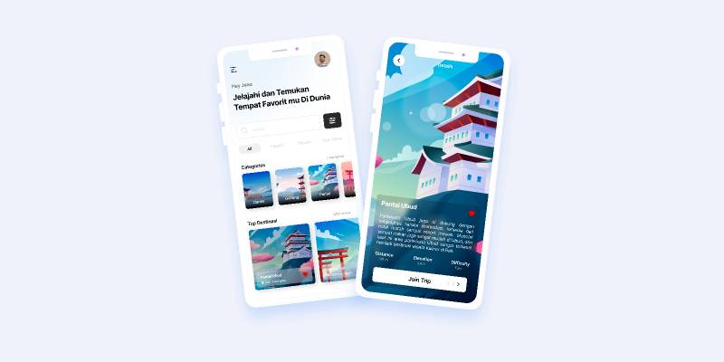 Figma KuyTrip Travel Mobile Ui Kit