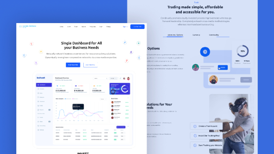 Figma Landing Page Introduction Saas Service