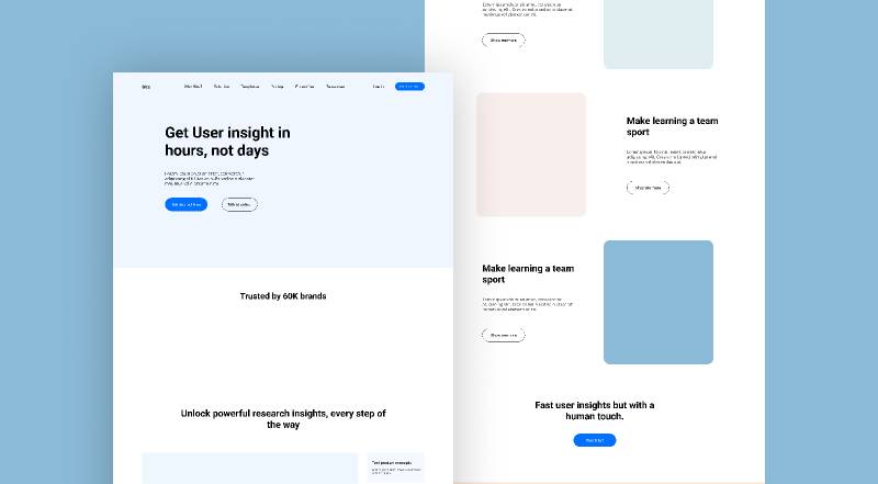 Figma Landing Page Wireframe Grow your Business